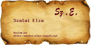 Szalai Elza névjegykártya
