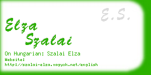 elza szalai business card